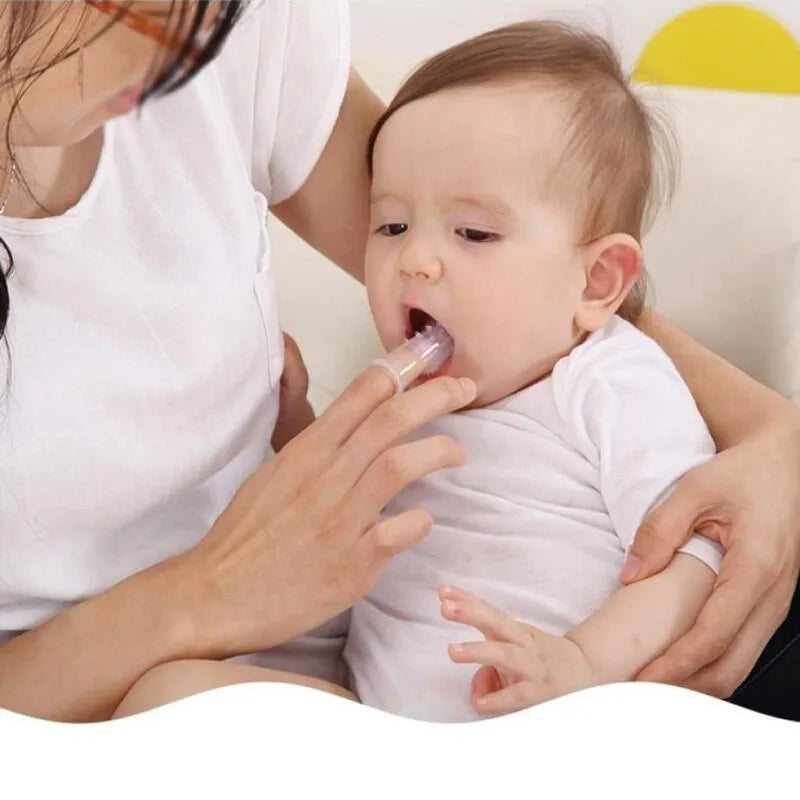 ZY-NOON Silicone Baby Finger Toothbrush – Soft Gum & Teeth Cleaner