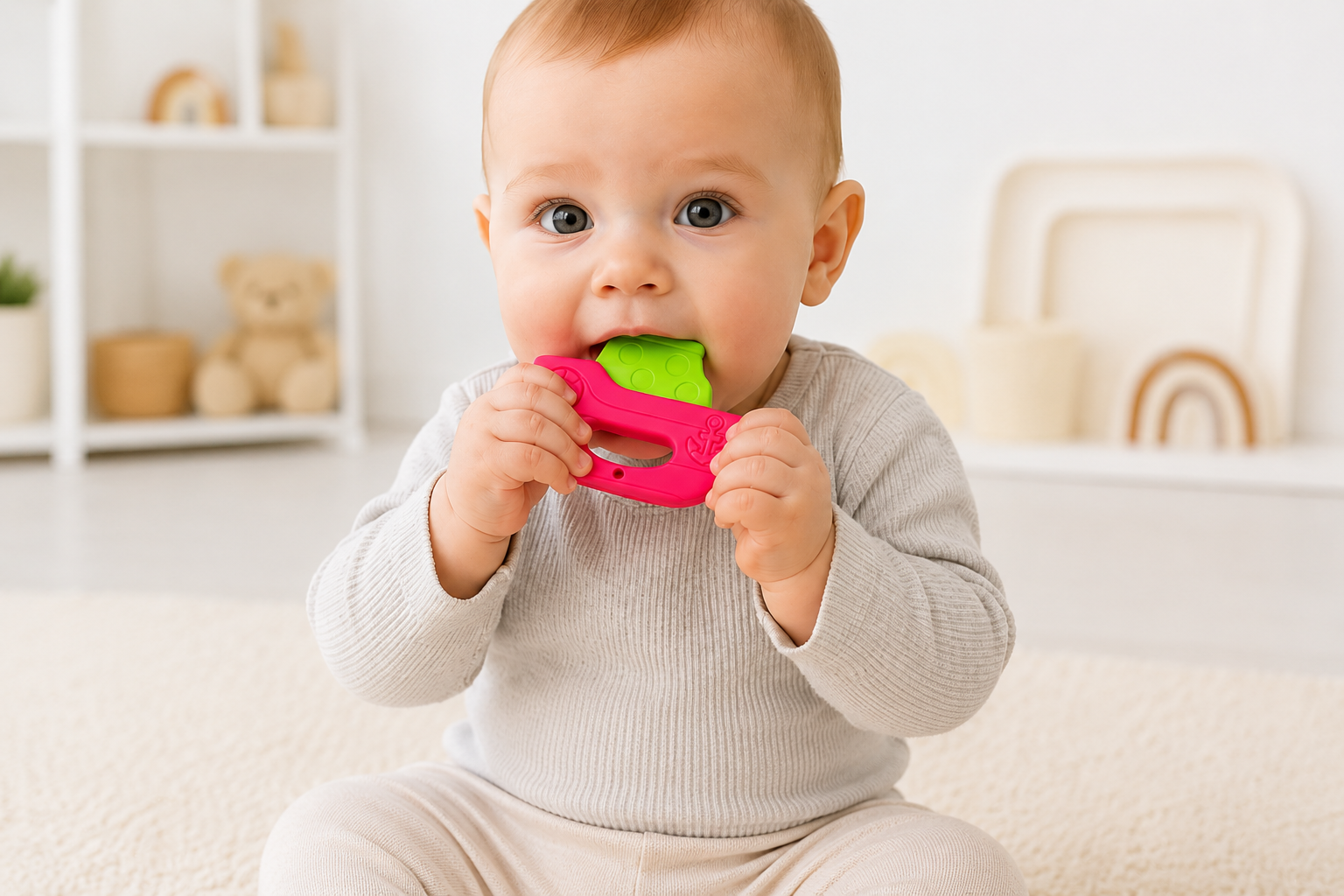 Baby Rattle Toy Set for Newborns – Soft & Colorful