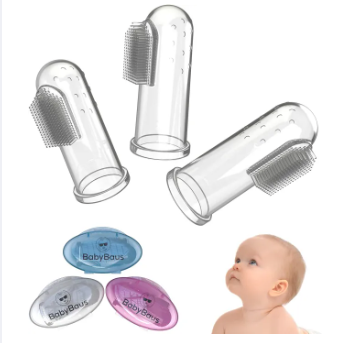 ZY-NOON Silicone Baby Finger Toothbrush – Soft Gum & Teeth Cleaner