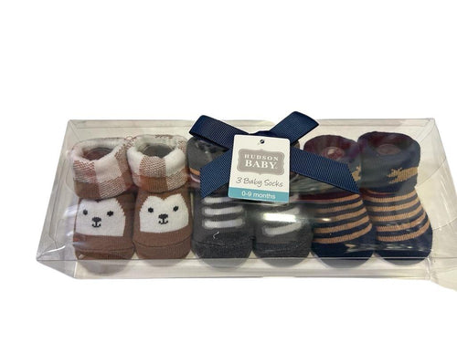 ZY-NOON Baby Socks Gift Set – 3 Pairs (0–9 Months)