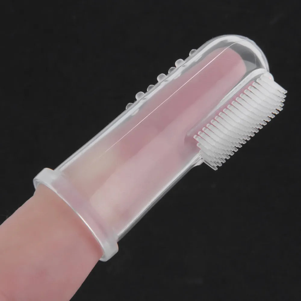 ZY-NOON Silicone Baby Finger Toothbrush – Soft Gum & Teeth Cleaner
