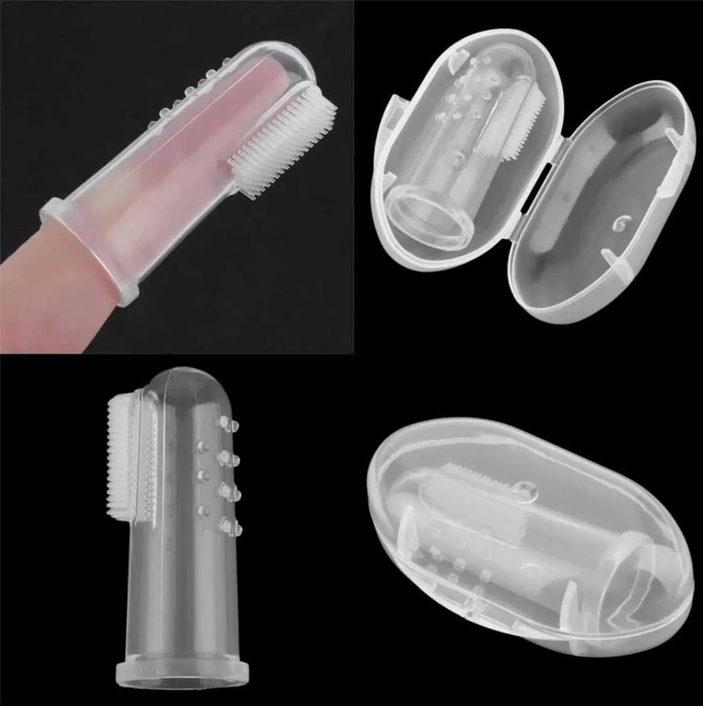 ZY-NOON Silicone Baby Finger Toothbrush – Soft Gum & Teeth Cleaner