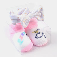 Hudson Baby 6-Piece Headband & Sock Gift Set for Newborns
