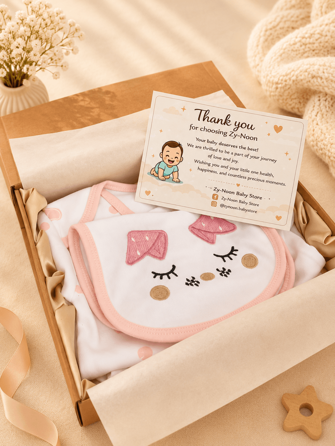 ZY-NOON Newborn Baby Girl Welcome Box - Premium Set
