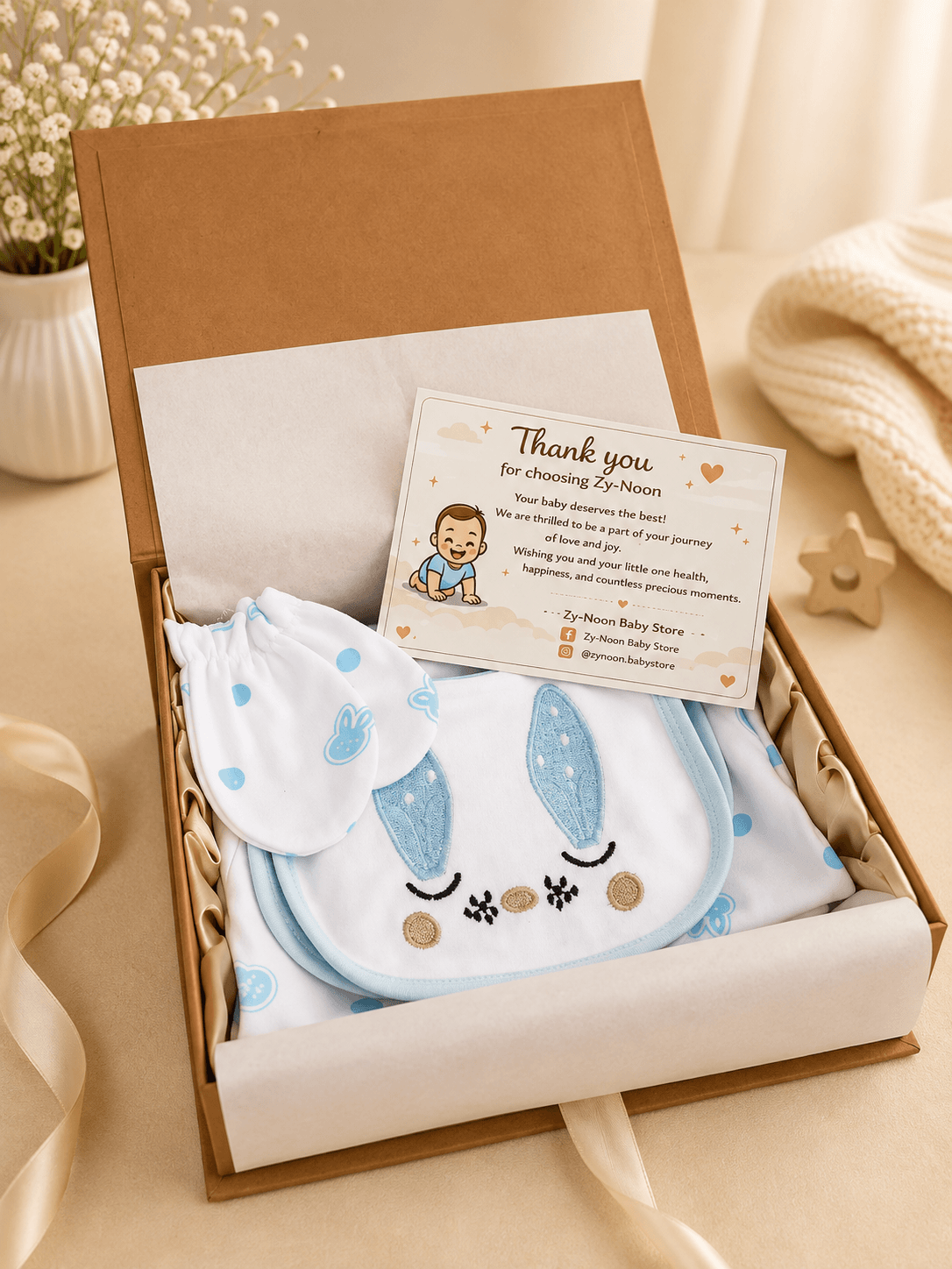 ZY-NOON Newborn Baby Boy Welcome Box - Premium Set