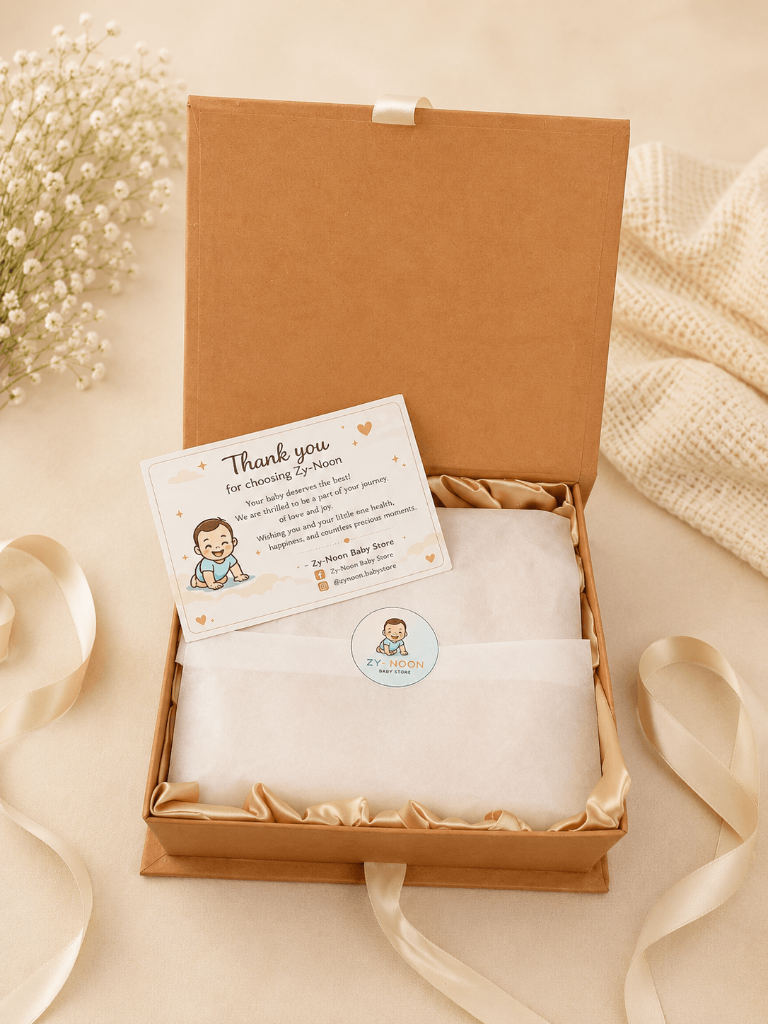 ZY-NOON Unisex Newborn Baby Welcome Box - Premium Gift Set